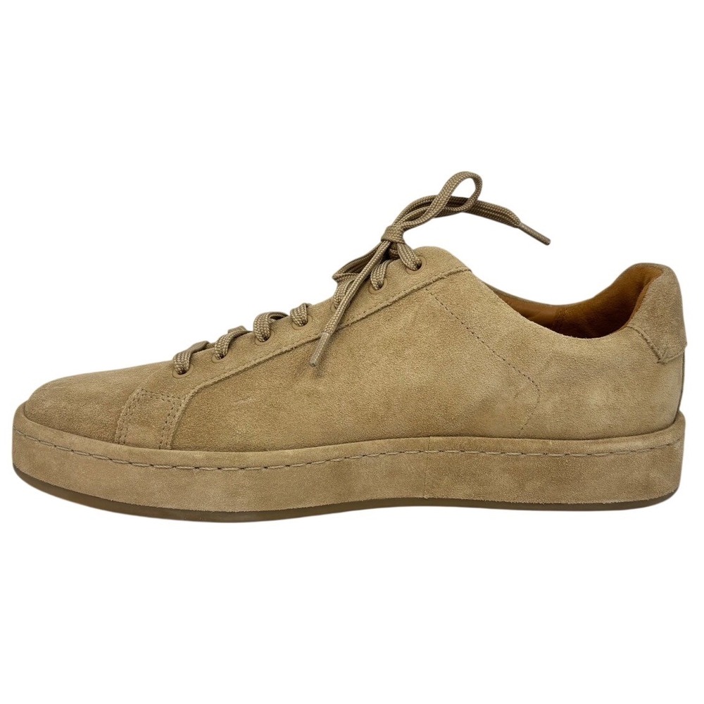 Allen Edmonds Mens Barnes Suede Sneakers Size 8.5 D Tan‎ Bone Low Top Lace Up - Picture 8 of 9